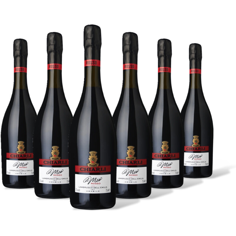 Chiarli 1860 Lambrusco rosso 6 flessen