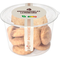 Een afbeelding van AH Kokos makroontjes lemon curd