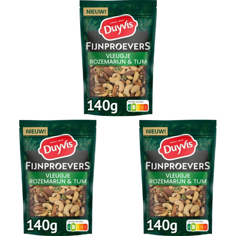 Een afbeelding van Duyvis Fijnproevers rozemarijn & tijm 3-pack