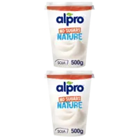 Alpro Plantaardige yoghurt no sugars 2-pack