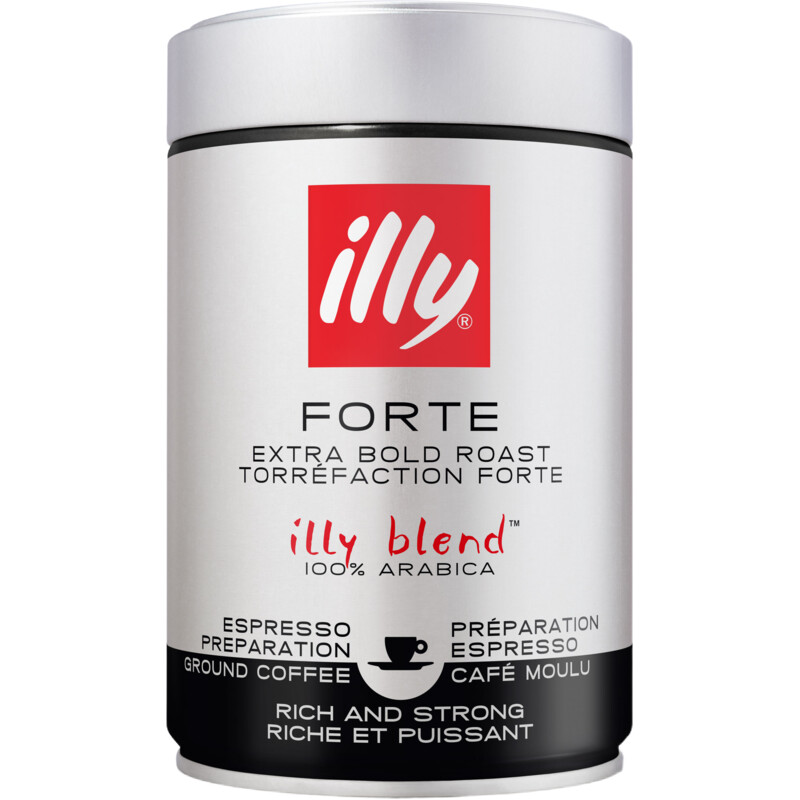 Een afbeelding van illy Forte 100% Arabica snelfiltermaling