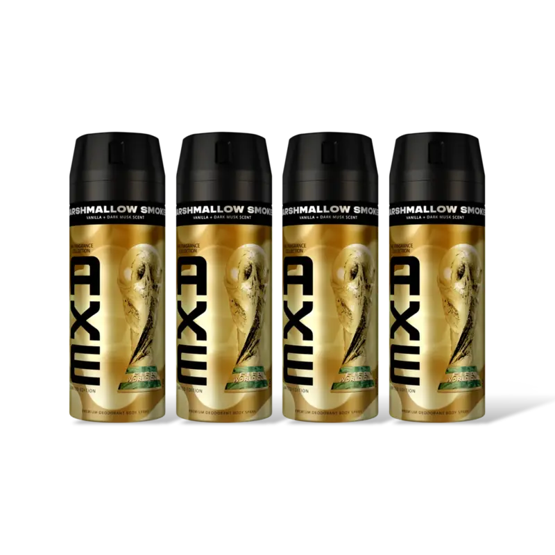 Axe Marshmallow smoke deodorant body 4-pack
