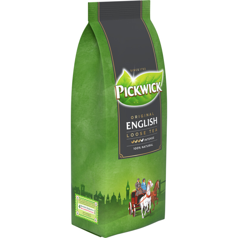 Een afbeelding van Pickwick English leaf tea losse zwarte thee