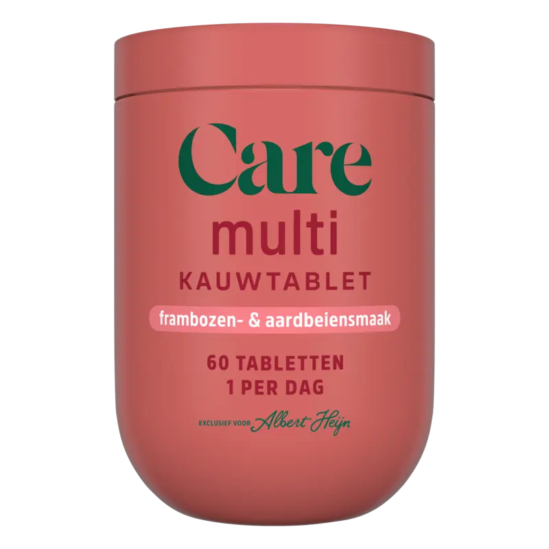 Care Multi alles-in-1 kauwtabletten framboos