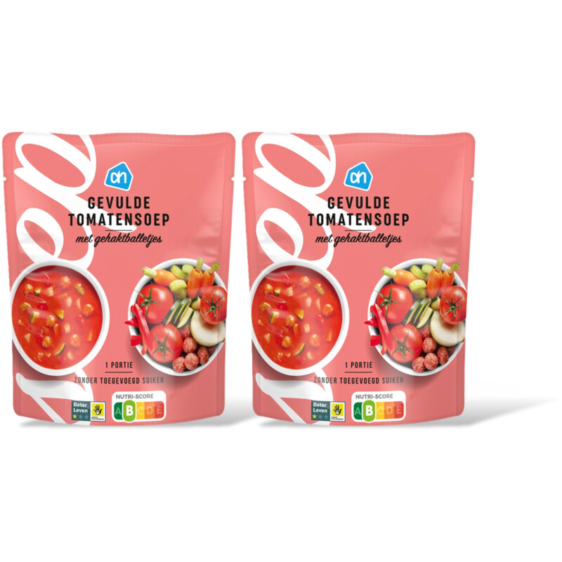 AH Gevulde tomatensoep gehaktballetjes 2-pk