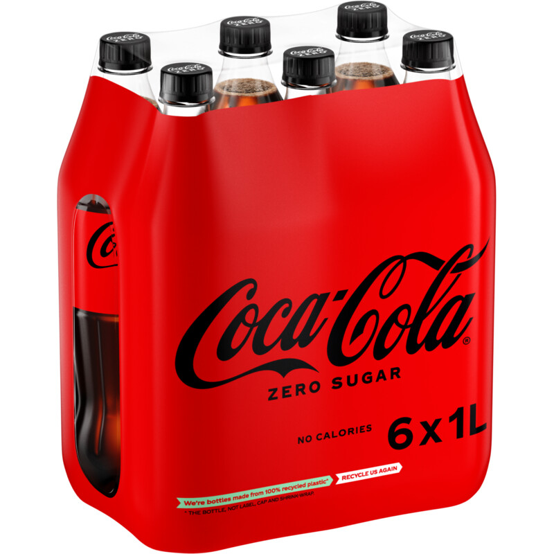Een afbeelding van Coca-Cola Zero sugar 6-pack bel