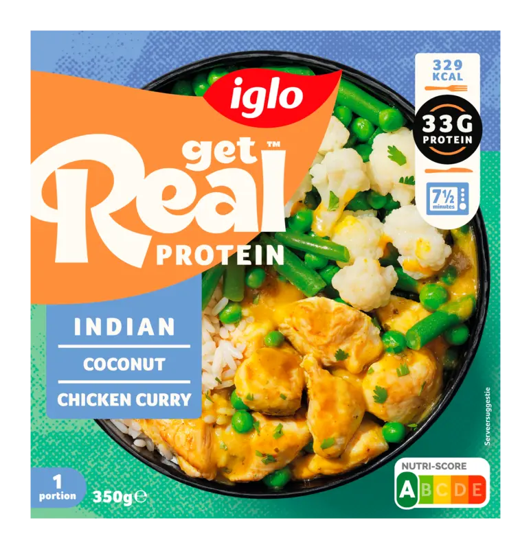Get real protein Indian coconut chicken