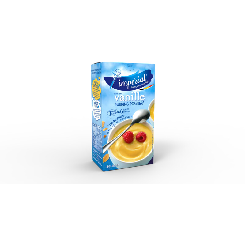 Een afbeelding van Imperial Pudding vanille maxipack bel
