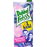 DubbelFrisss 1kcal bubblegum & blauwe bes smaak