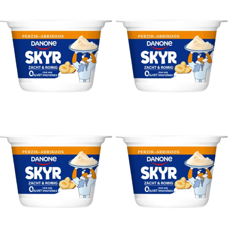 Een afbeelding van Danone Skyr Perzik-Abrikoos 4-pack