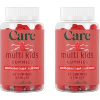 Een afbeelding van Care Multi kids gummies aardbeiensmaak 2-pack