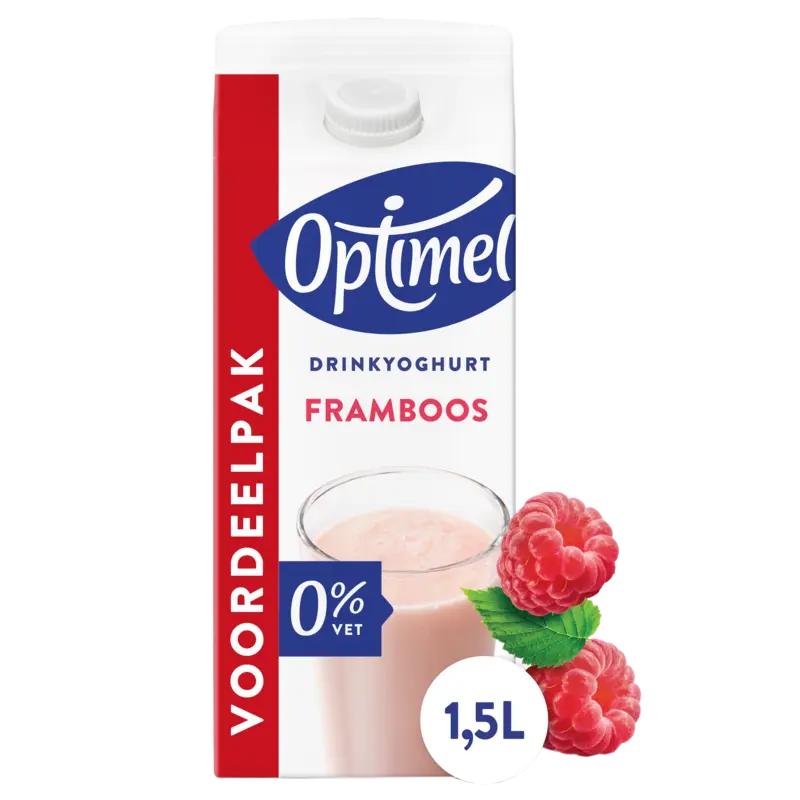 Drink voordeelverpakking framboos 0% vet