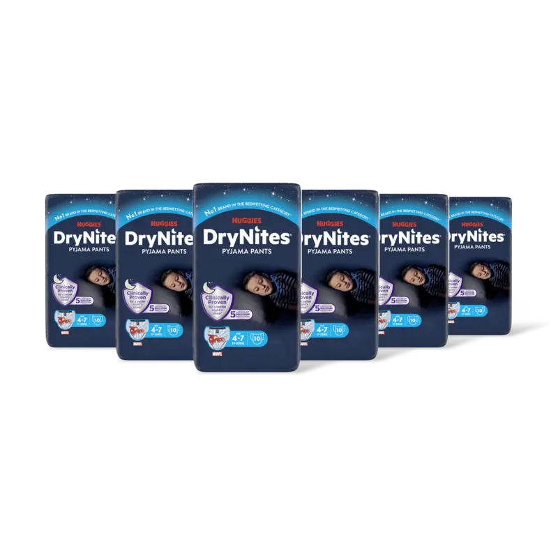 DryNites luierbroekje jongen 4-7 jr 6pck