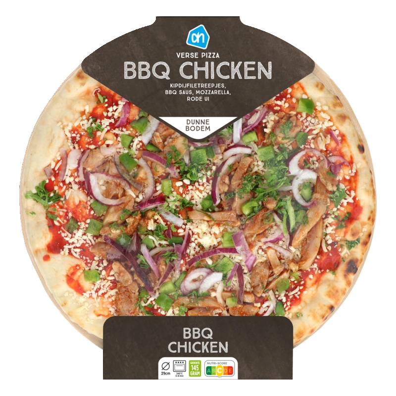 Verse pizza BBQ chicken