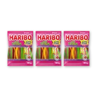 Haribo Soda straws f!zz zuur 3-pack