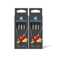 AH Cocktailprikkers roestvrijstaal 2-pack