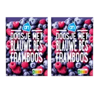 AH Doosje met blauwe bes framboos 2-pack