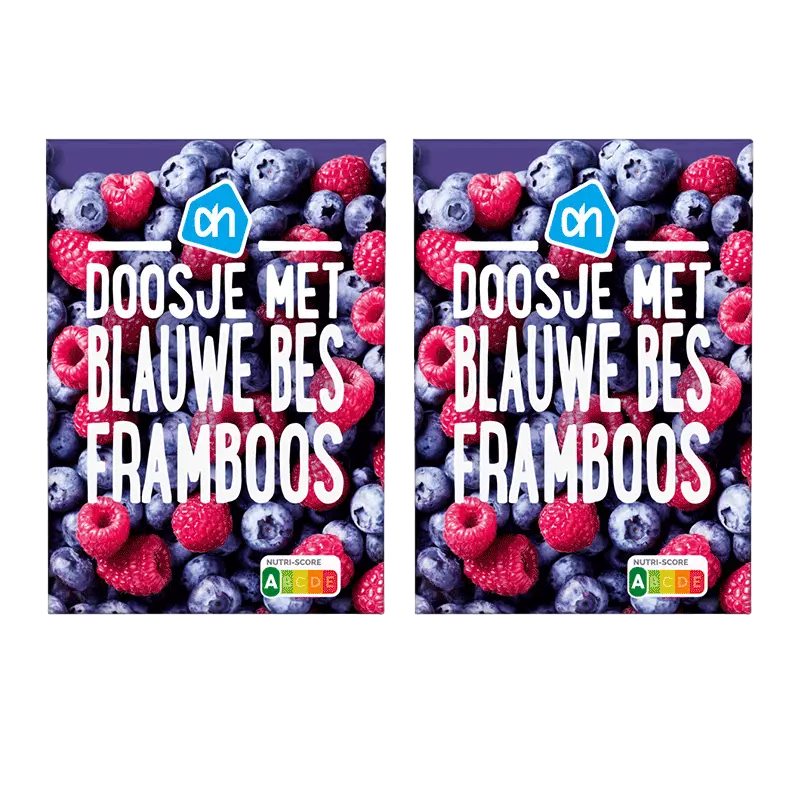 Doosje met blauwe bes framboos 2-pack