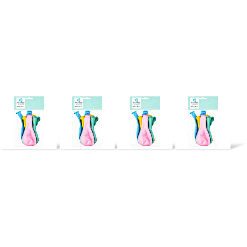 AH Ballonnen gekleurd 4-pack