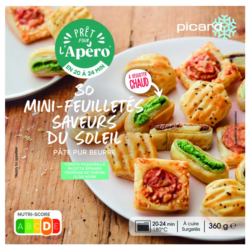 Picard Mini bladerdeeghapjes smaken van de zon
