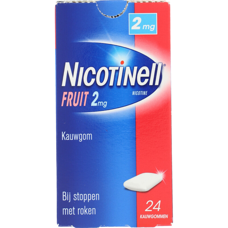 Een afbeelding van Nicotinell Fruit nicotine kauwgom 2mg