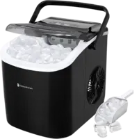 KitchenBrothers Ice cube maker machine black 1l