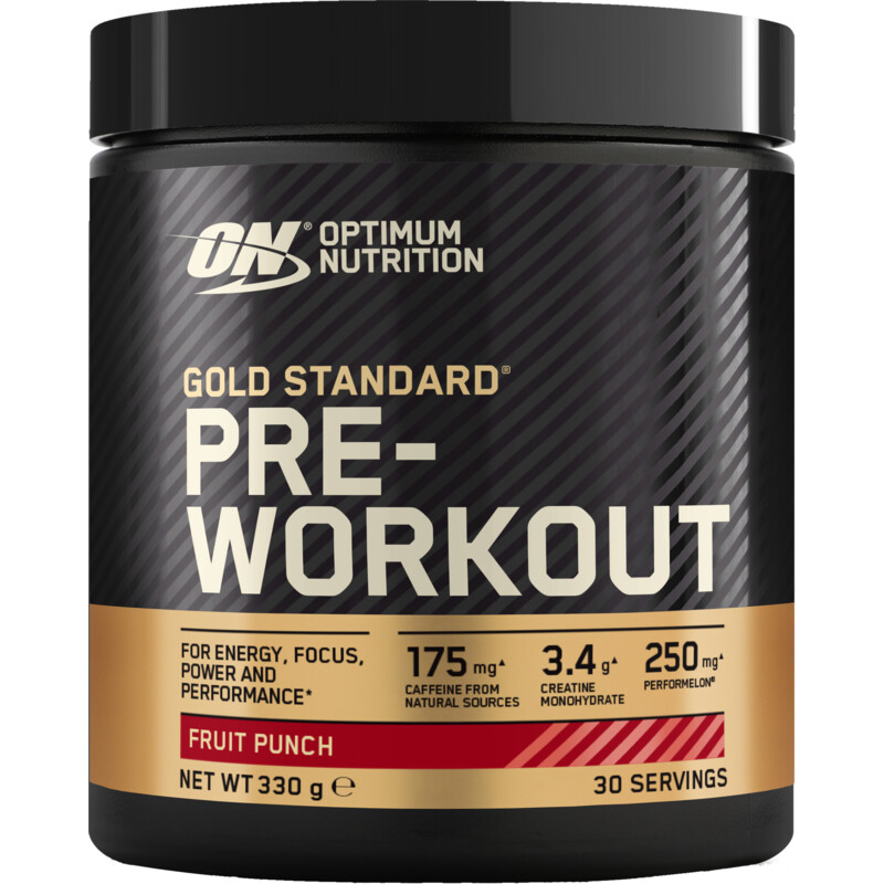 Een afbeelding van Optimum Nutrition Gold standard pre-workout fruit punch