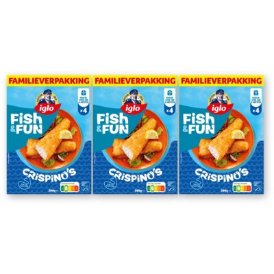 pdp-image-Iglo Fish&fun crispino familieverpakking 3pk