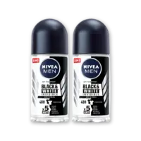 NIVEA Men black & white deodorant roller 2-pck
