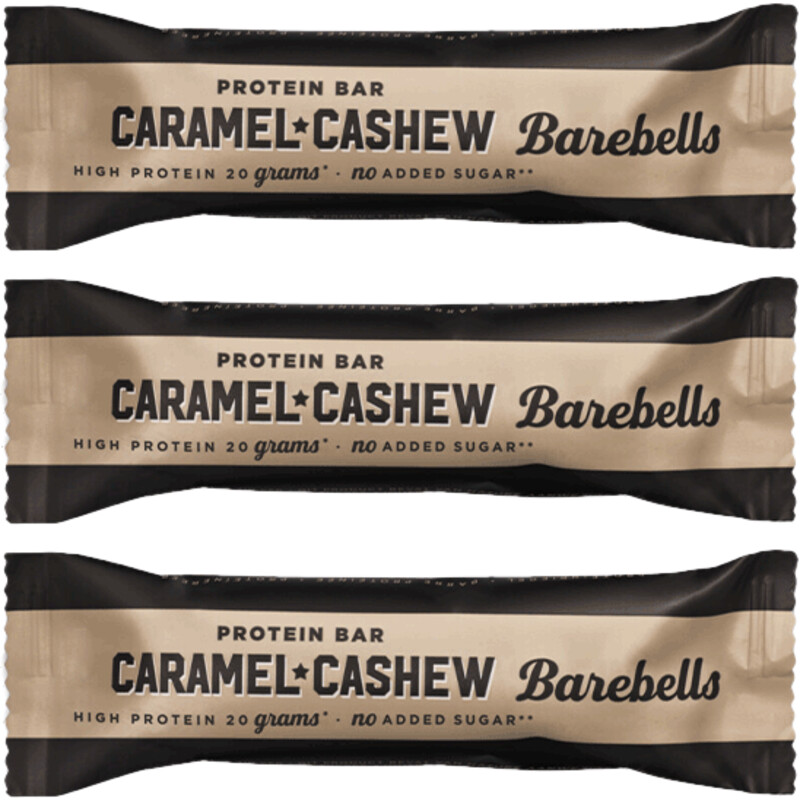 Een afbeelding van Barebells Caramel Cashew 3-pack