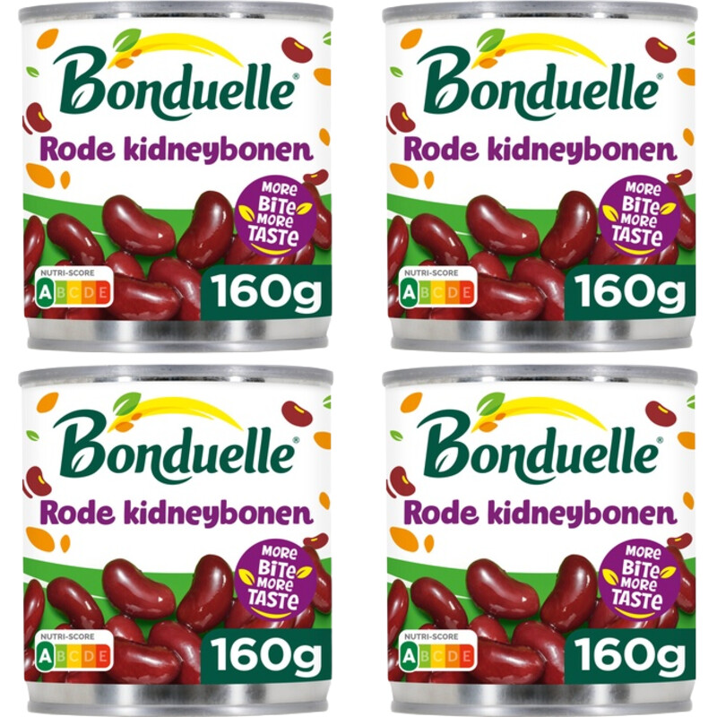 Een afbeelding van Bonduelle Rode kidneybonen 4-pack