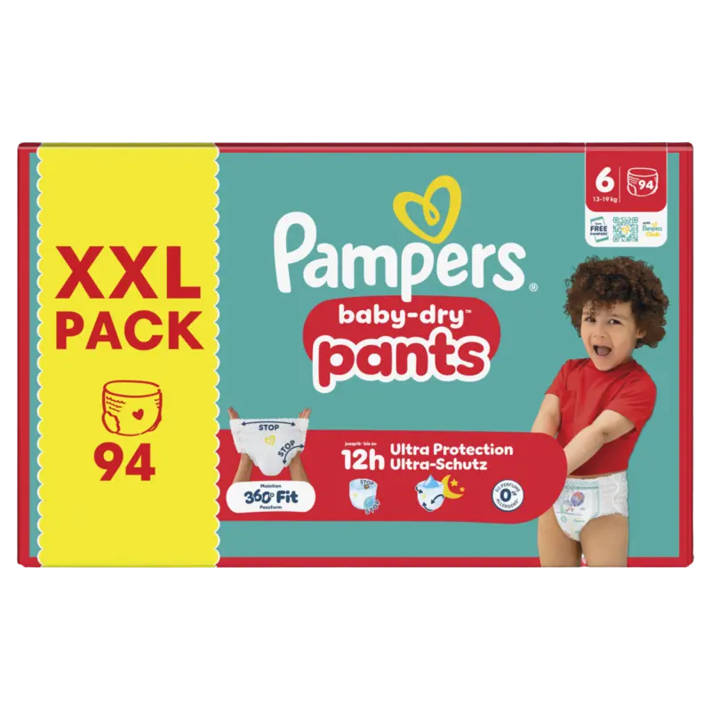 Baby-dry pants maat 6 XXL pack