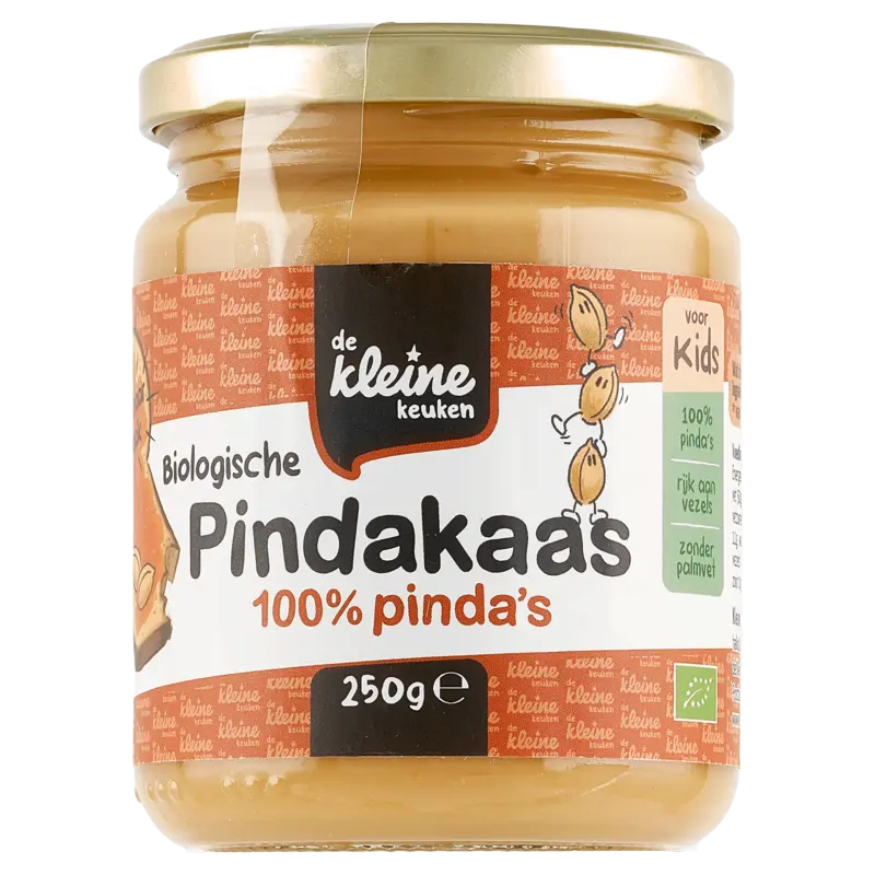 Biologische pindakaas 100% pinda's kids