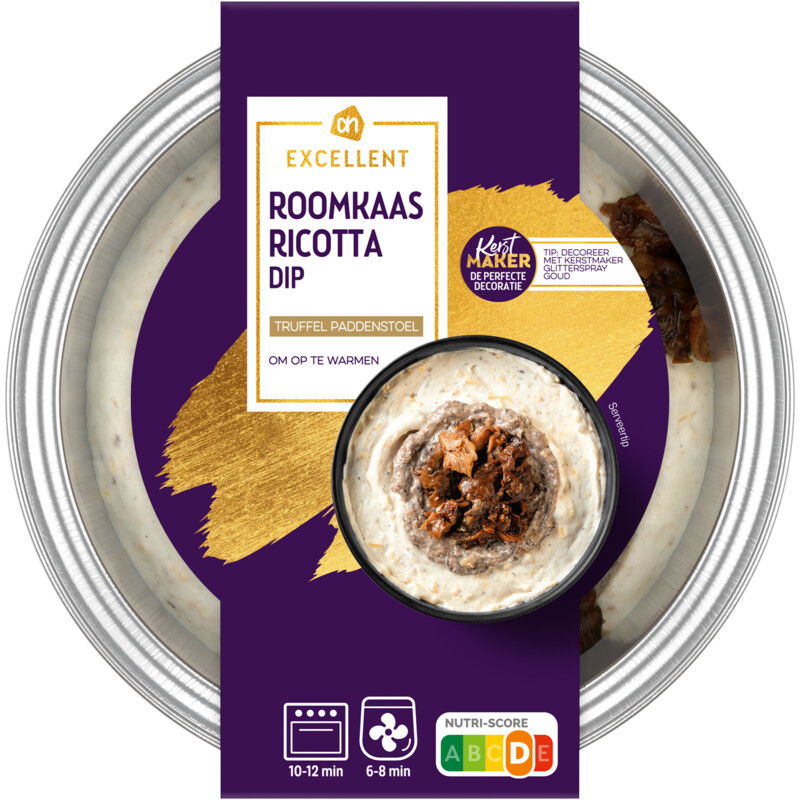 Een afbeelding van AH Excellent Warme roomkaas ricotta truffel