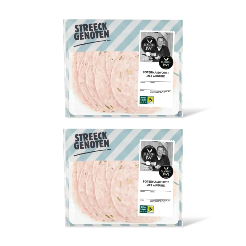 Boterhamworst met augurk 2-pack