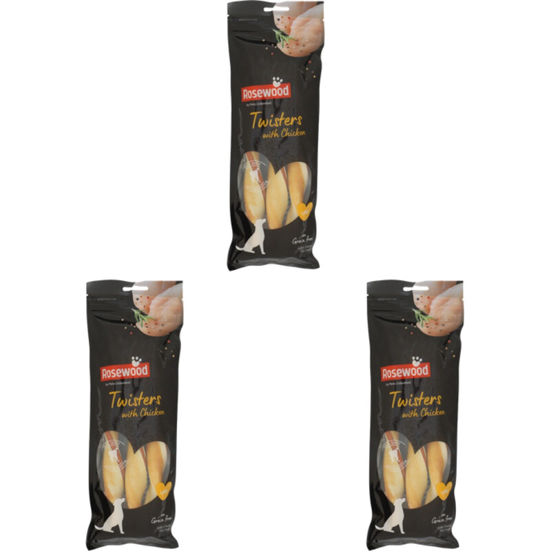 Een afbeelding van Rosewood twister with chicken large 3-pack