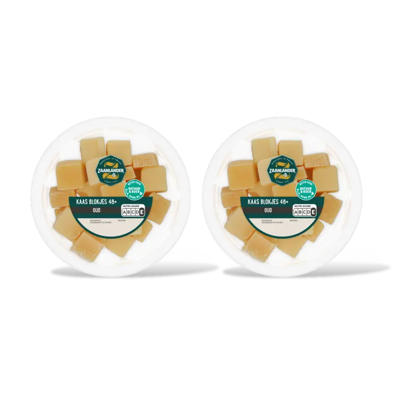 AH Zaanlander Kaasblokjes oud 48+ 2-pack