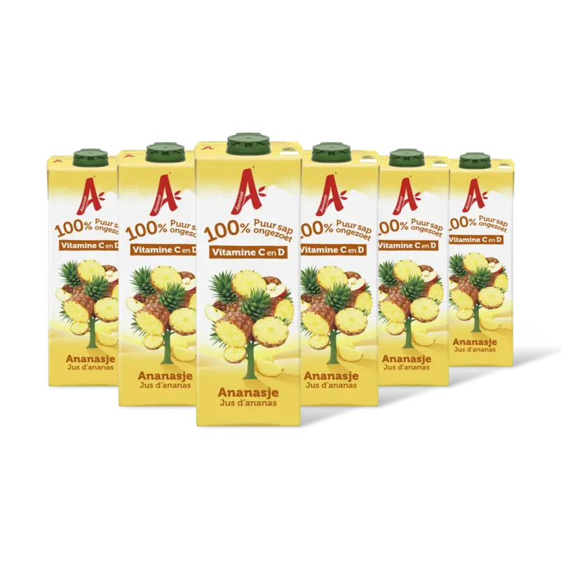 Ananasje 100% puur sap 6-pack
