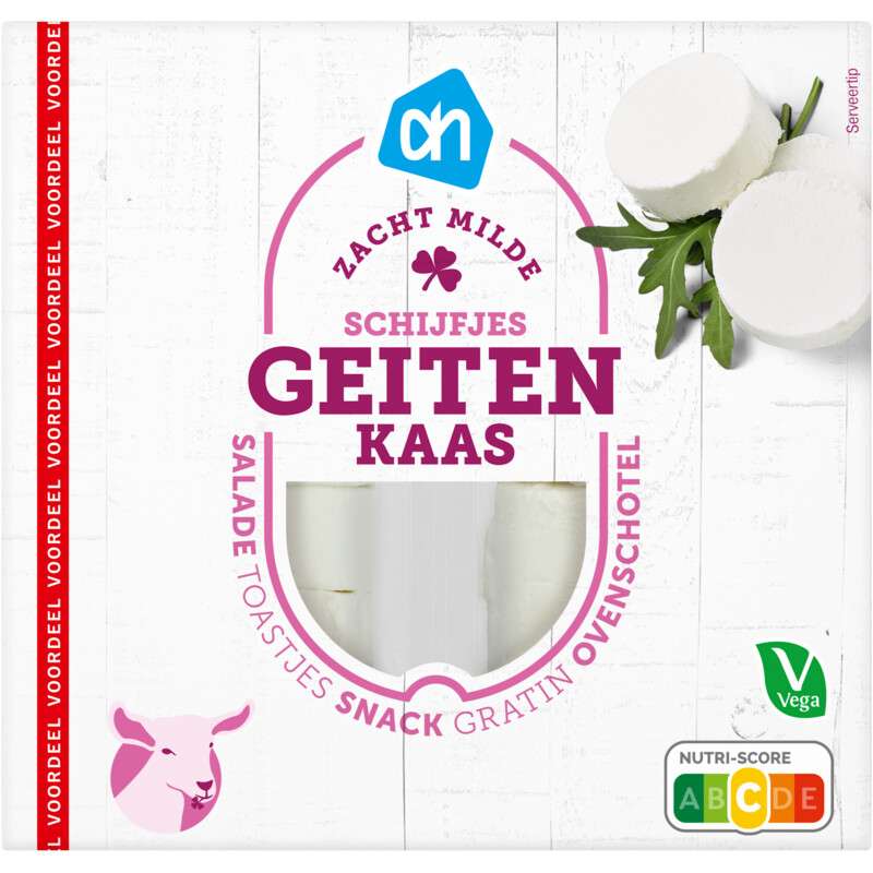 Een afbeelding van AH Geitenkaas schijfjes naturel