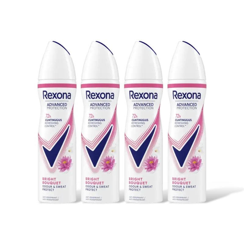 Rexona Women deo spray 72h bright bouquet 4pack