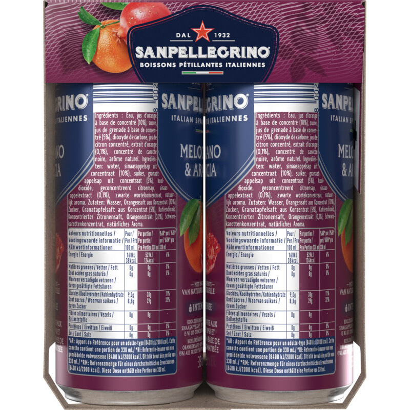 Een afbeelding van S. Pellegrino Melograno & arancia 6-pack