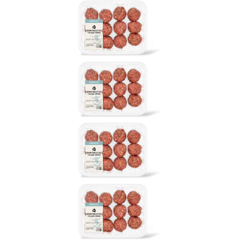 AH Gehaktballetjes Italiaans gekruid 4-pack