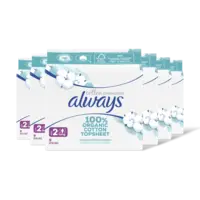 Always Organic cotton long maandverband 6-pack