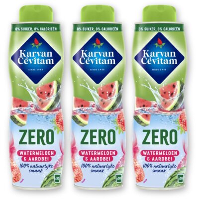 pdp-image-Karvan Cévitam Zero watermeloen & aardbei siroop 3-pack