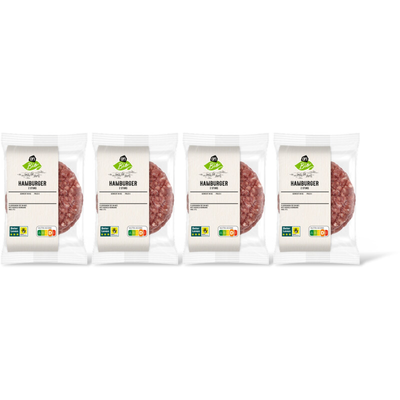 AH Biologisch Hamburger 2 stuks 4-pack
