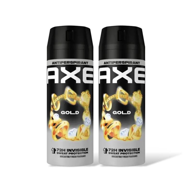 Axe Gold anti-transpirant spray 2-pack