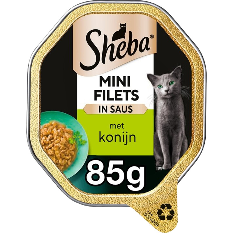 Een afbeelding van Sheba Mini filets in saus konijn & wild