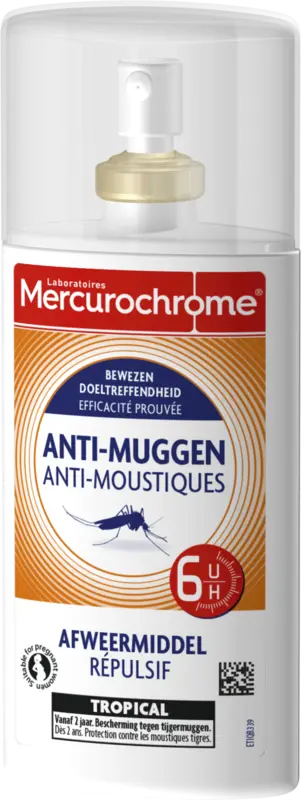 Mercurochrome Anti-muggen afweermiddel bel