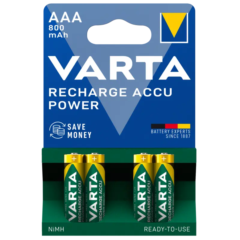 AAA oplaadbare batterijen 800 mAh