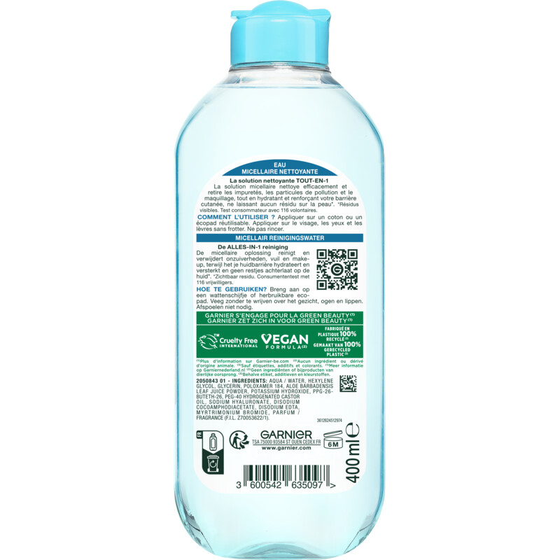 Een afbeelding van Garnier Micellair met hyaluronzuur & aloë vera